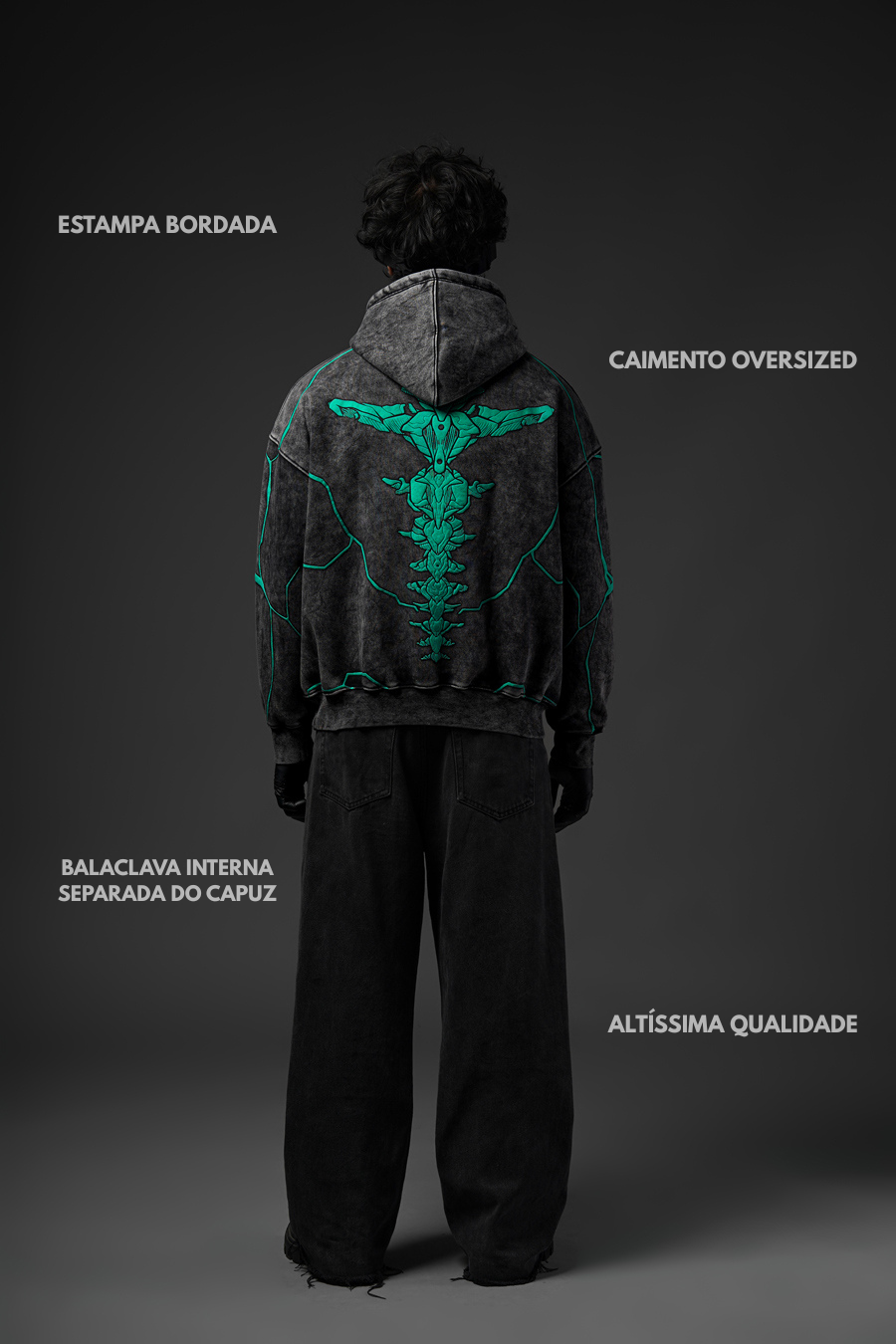 Kaiju / Casaco com Balaclava