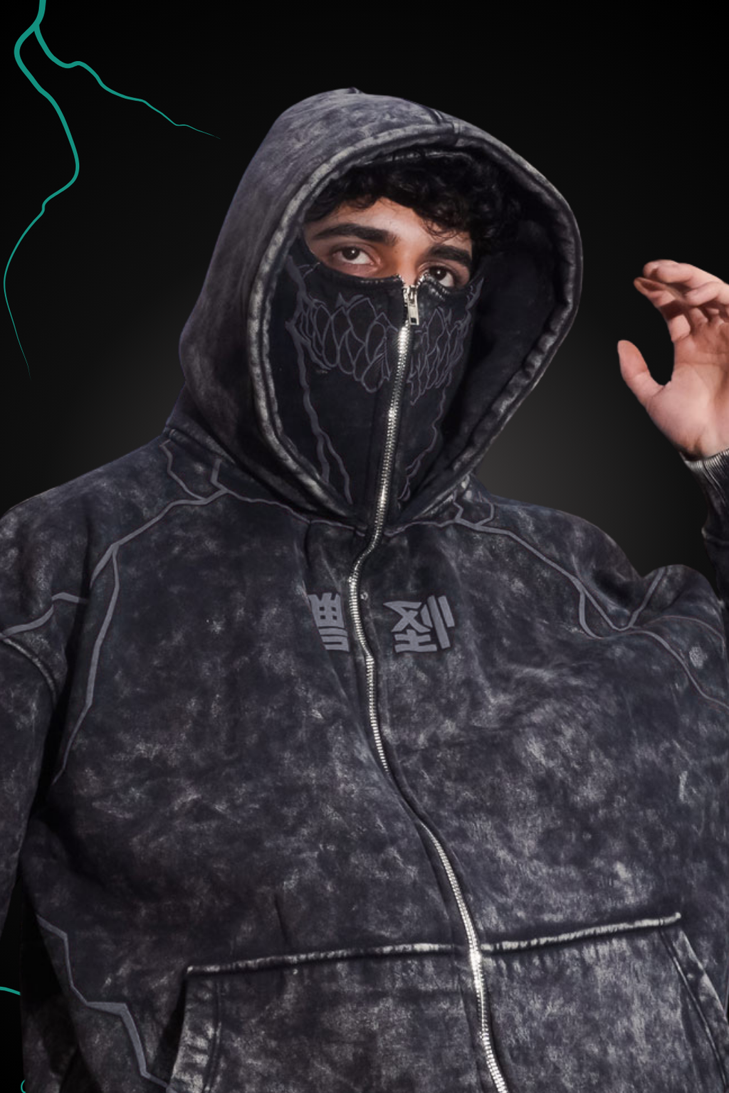 Kaiju / Casaco com Balaclava